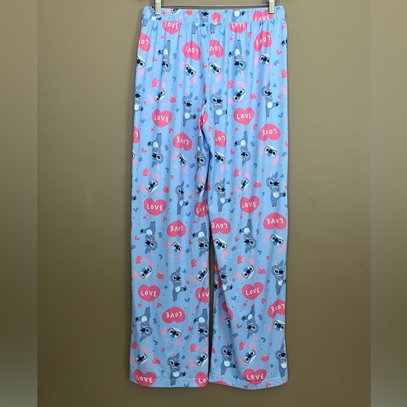 {Disney} Stitch Valentine's Day Love Pajama Pants - Womens Medium - NWT - Picture 4 of 9